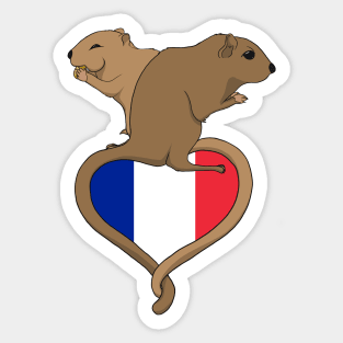 Gerbil France (light) Sticker